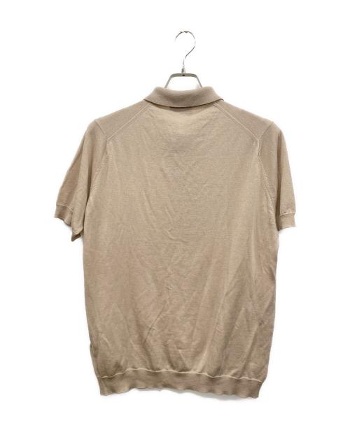 JOHN SMEDLEY（ジョンスメドレー）JOHN SMEDLEY (ジョンスメドレー) ニットポロシャツ ブラウン サイズ:Lの古着・服飾アイテム