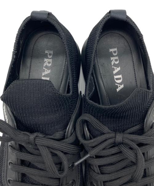 PRADA（プラダ）PRADA (プラダ) メッシュローカットスニーカー ブラック サイズ:26㎝の古着・服飾アイテム