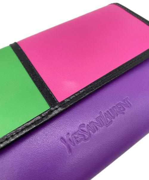 Yves Saint Laurent（イヴサンローラン）Yves Saint Laurent (イヴサンローラン) 2つ折り財布 マルチカラーの古着・服飾アイテム