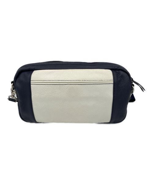 Vivienne Westwood man（ヴィヴィアン ウェストウッド マン）Vivienne Westwood man (ヴィヴィアン ウェストウッド マン) レザーショルダーバッグ ネイビーの古着・服飾アイテム