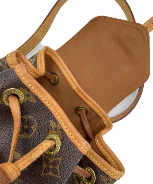 LOUIS VUITTON（ルイ ヴィトン）LOUIS VUITTON (ルイ ヴィトン) ミニモンスリ　リュック ブラウンの古着・服飾アイテム