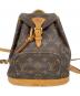 LOUIS VUITTON（ルイ ヴィトン）の古着「ミニモンスリ　リュック」｜ブラウン