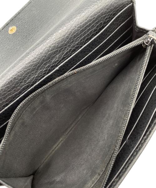 GUCCI（グッチ）GUCCI (グッチ) 長財布 ブラックの古着・服飾アイテム
