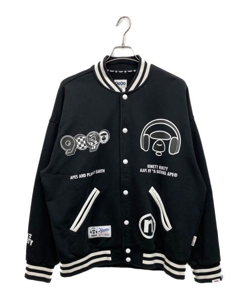 A BATHING APE（アベイシングエイプ）A BATHING APE (アベイシングエイプ) 9090 (ナインティナインティ) スタジャン ブラック サイズ:XLの古着・服飾アイテム