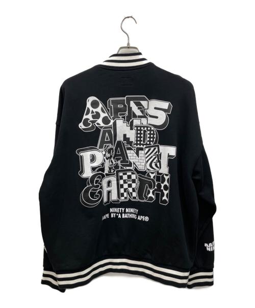 A BATHING APE（アベイシングエイプ）A BATHING APE (アベイシングエイプ) 9090 (ナインティナインティ) スタジャン ブラック サイズ:XLの古着・服飾アイテム