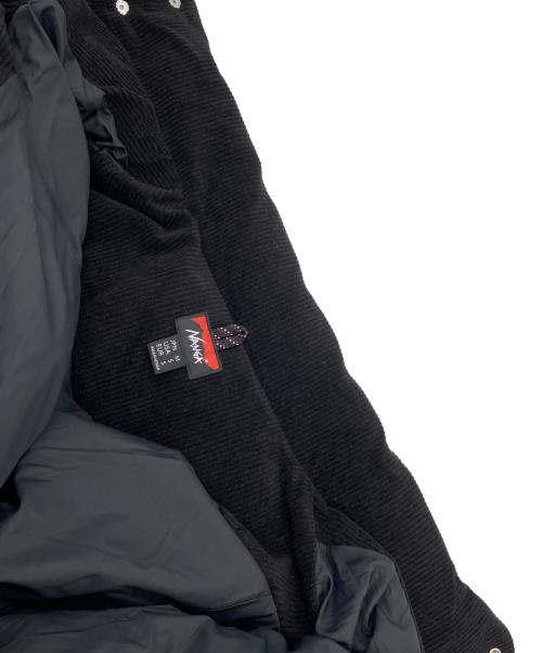 NANGA（ナンガ）NANGA (ナンガ) CORDUROY DOWN JACKET（コーデュロイダウンジャケット）　ダウンジャケット ブラック サイズ:Mの古着・服飾アイテム