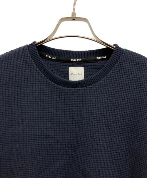 WIDE DAD（ワイド ダット）wide dad (ワイド ダット) サーマルカットソー ネイビー サイズ:1の古着・服飾アイテム