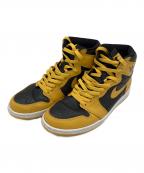 NIKEナイキ）の古着「ハイカットスニーカー」｜ブラック×イエロー