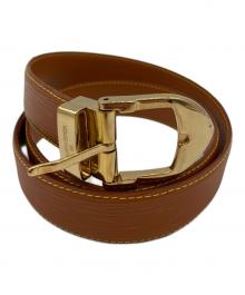 LOUIS VUITTON（ルイ ヴィトン）の古着「サンチュール　レザーベルト」｜ブラウン