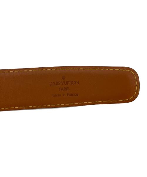LOUIS VUITTON（ルイ ヴィトン）LOUIS VUITTON (ルイ ヴィトン) サンチュール　レザーベルト ブラウンの古着・服飾アイテム