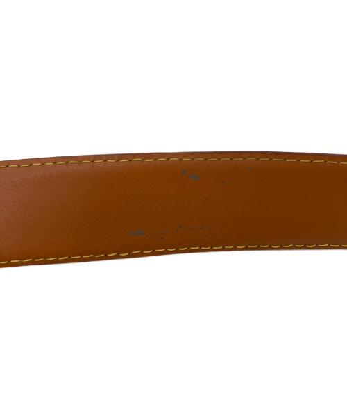 LOUIS VUITTON（ルイ ヴィトン）LOUIS VUITTON (ルイ ヴィトン) サンチュール　レザーベルト ブラウンの古着・服飾アイテム