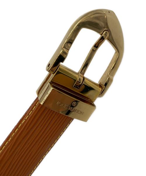 LOUIS VUITTON（ルイ ヴィトン）LOUIS VUITTON (ルイ ヴィトン) サンチュール　レザーベルト ブラウンの古着・服飾アイテム