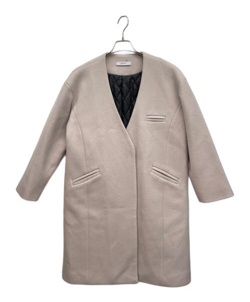 OSKER（オスカー）OSKER (オスカー) ノーカラーコート ピンク サイズ:Sの古着・服飾アイテム