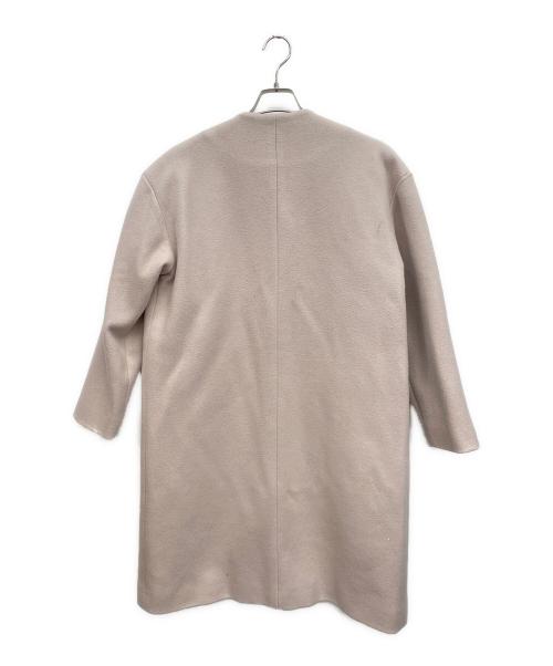 OSKER（オスカー）OSKER (オスカー) ノーカラーコート ピンク サイズ:Sの古着・服飾アイテム