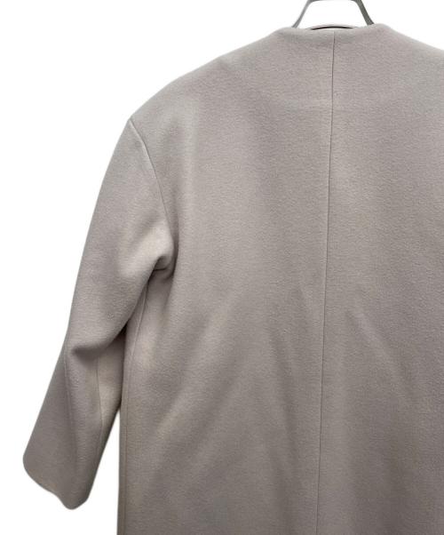 OSKER（オスカー）OSKER (オスカー) ノーカラーコート ピンク サイズ:Sの古着・服飾アイテム