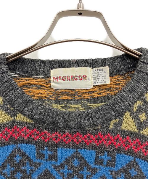 McGREGOR（マックレガー）McGREGOR (マックレガー) 厚手ニット ブラック サイズ:LARGEの古着・服飾アイテム