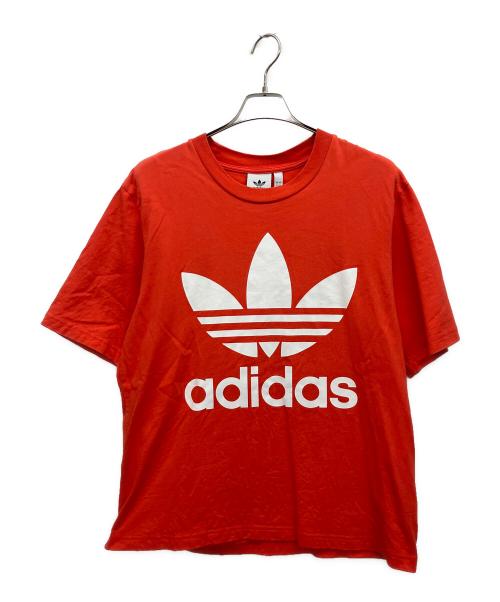 adidas（アディダス）adidas (アディダス) 半袖カットソー オレンジ サイズ:Lの古着・服飾アイテム