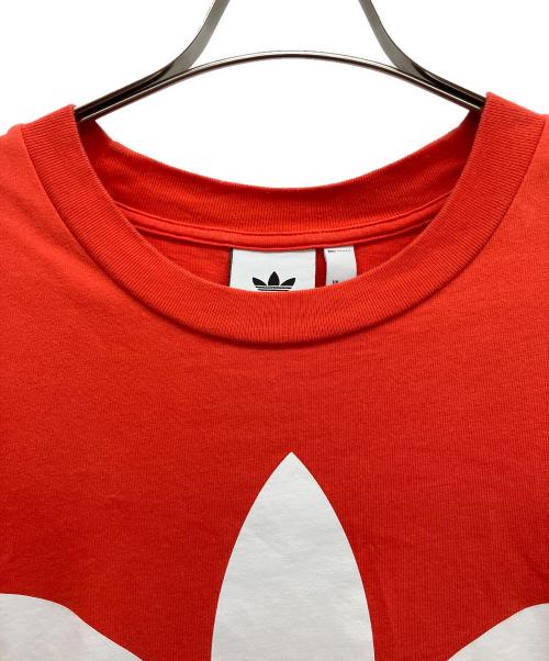 adidas（アディダス）adidas (アディダス) 半袖カットソー オレンジ サイズ:Lの古着・服飾アイテム