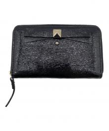 Kate Spade（ケイトスペード）の古着「ラウンドファスナー財布」｜ブラック