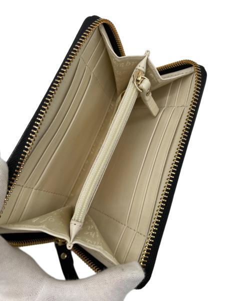 Kate Spade（ケイトスペード）Kate Spade (ケイトスペード) ラウンドファスナー財布 ブラックの古着・服飾アイテム