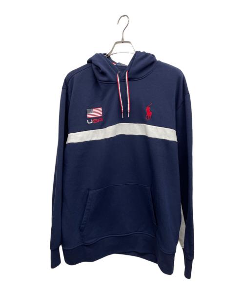 POLO RALPH LAUREN（ポロ・ラルフローレン）POLO RALPH LAUREN (ポロ・ラルフローレン) プルオーバーパーカー ネイビー サイズ:XXLの古着・服飾アイテム