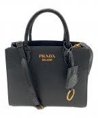 PRADAプラダ）の古着「2WAYショルダーバッグ」｜ブラック×ブルー