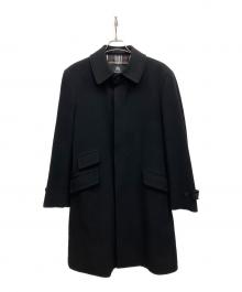 BURBERRY BLACK LABEL（バーバリーブラックレーベル）の古着「ウールコート」｜ブラック