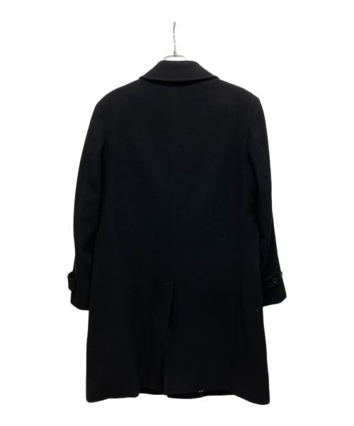 BURBERRY BLACK LABEL（バーバリーブラックレーベル）BURBERRY BLACK LABEL (バーバリーブラックレーベル) ウールコート ブラック サイズ:Lの古着・服飾アイテム