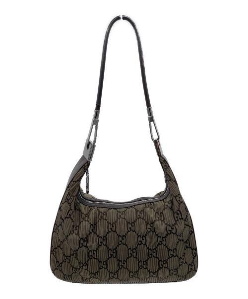GUCCI（グッチ）GUCCI (グッチ) ハンドバッグ ブラウンの古着・服飾アイテム