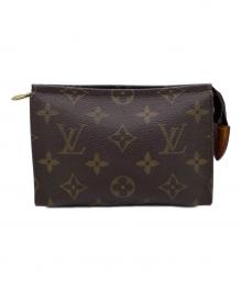 LOUIS VUITTON（ルイ ヴィトン）の古着「ポシェットトワレット15　コスメポーチ　モノグラム」｜ブラウン