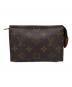 LOUIS VUITTON（ルイ ヴィトン）の古着「ポシェットトワレット15　コスメポーチ　モノグラム」｜ブラウン