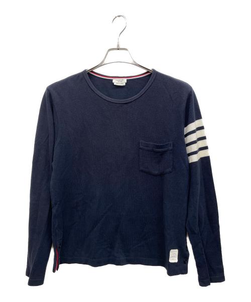 Thom Browne（トムブラウン）Thom Browne (トムブラウン) 長袖カットソー ネイビーの古着・服飾アイテム