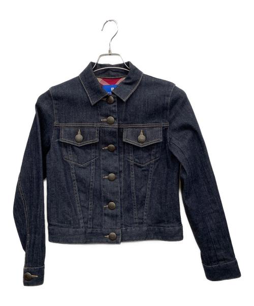 BLUE LABEL CRESTBRIDGE（ブルーレーベルクレストブリッジ）BLUE LABEL CRESTBRIDGE (ブルーレーベルクレストブリッジ) デニムジャケット ブラック サイズ:38の古着・服飾アイテム