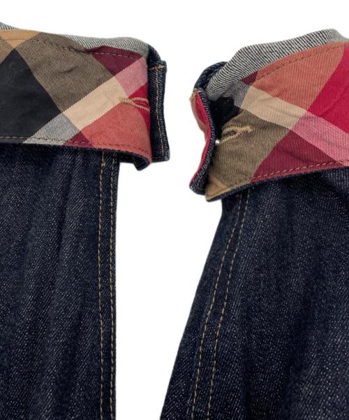 BLUE LABEL CRESTBRIDGE（ブルーレーベルクレストブリッジ）BLUE LABEL CRESTBRIDGE (ブルーレーベルクレストブリッジ) デニムジャケット ブラック サイズ:38の古着・服飾アイテム