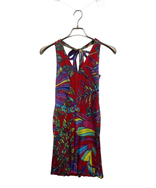 PLEATS PLEASE（プリーツプリーズ）PLEATS PLEASE (プリーツプリーズ) ノースリーブブラウス レッド サイズ:3の古着・服飾アイテム