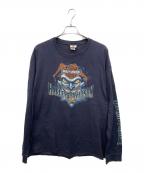 HARLEY-DAVIDSONハーレーダビッドソン）の古着「長袖Tシャツ」｜ネイビー