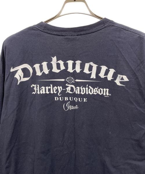 HARLEY-DAVIDSON（ハーレーダビッドソン）HARLEY-DAVIDSON (ハーレーダビッドソン) 長袖Tシャツ ネイビー サイズ:X-LARGEの古着・服飾アイテム