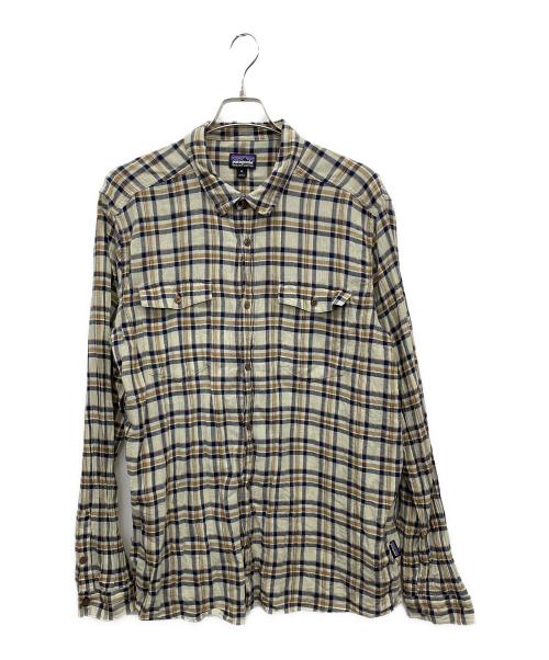 Patagonia ORGANIC COTTON（パタゴニア）Patagonia ORGANIC COTTON (パタゴニア) 長袖シャツ オリーブ サイズ:XLの古着・服飾アイテム