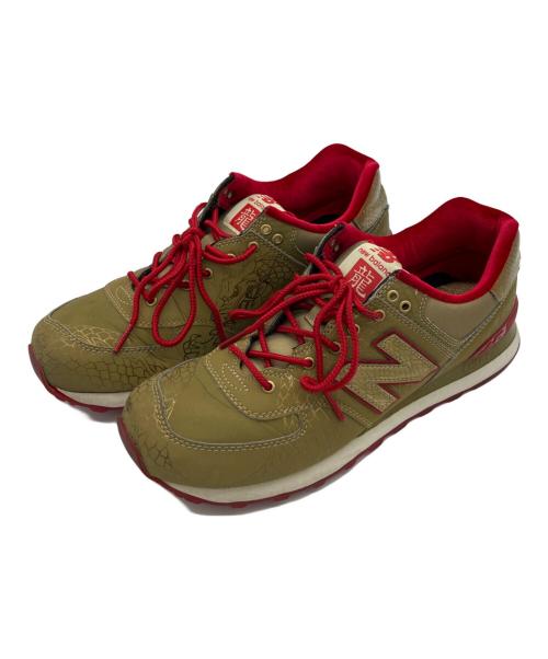 NEW BALANCE（ニューバランス）NEW BALANCE (ニューバランス) スニーカー ゴールド×レッド サイズ:27.5ｃｍの古着・服飾アイテム