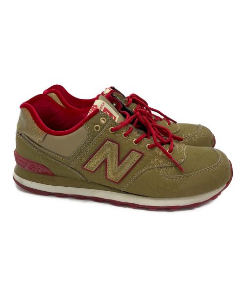 NEW BALANCE（ニューバランス）NEW BALANCE (ニューバランス) スニーカー ゴールド×レッド サイズ:27.5ｃｍの古着・服飾アイテム