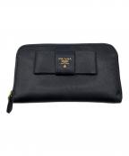 PRADAプラダ）の古着「SAFFIANO（サフィアーノ）　長財布」｜ブラック