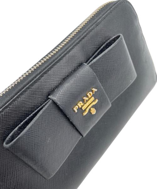 PRADA（プラダ）PRADA (プラダ) SAFFIANO（サフィアーノ）　長財布 ブラックの古着・服飾アイテム