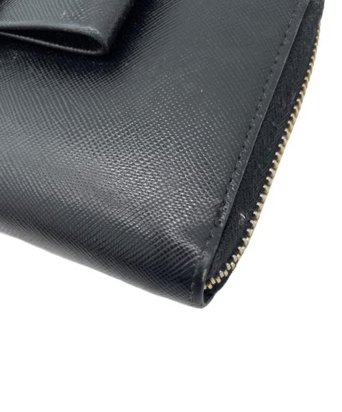 PRADA（プラダ）PRADA (プラダ) SAFFIANO（サフィアーノ）　長財布 ブラックの古着・服飾アイテム