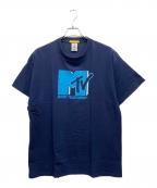 MUSIC TELEVISIONミュージックテレビジョン）の古着「半袖カットソー」｜ネイビー