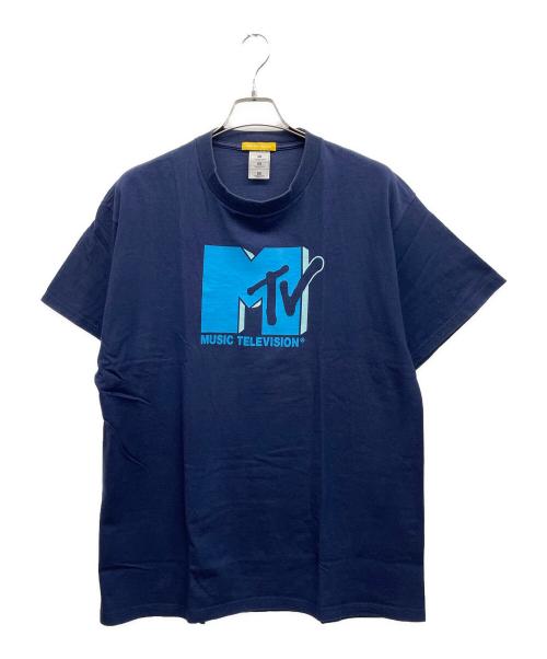MUSIC TELEVISION（ミュージックテレビジョン）MUSIC TELEVISION (ミュージックテレビジョン) 半袖カットソー ネイビー サイズ:XLの古着・服飾アイテム