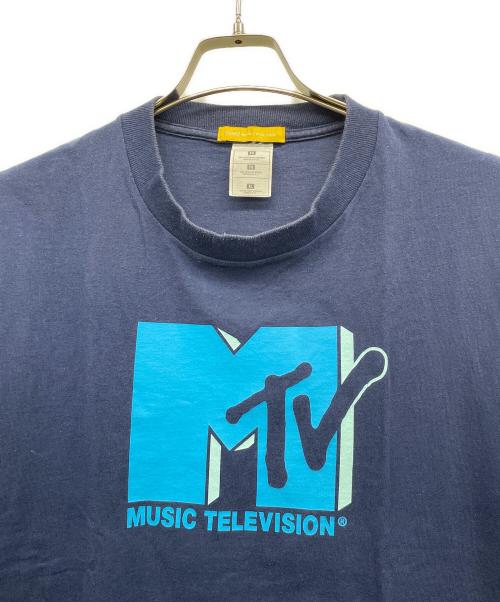 MUSIC TELEVISION（ミュージックテレビジョン）MUSIC TELEVISION (ミュージックテレビジョン) 半袖カットソー ネイビー サイズ:XLの古着・服飾アイテム