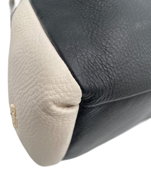 COACH（コーチ）COACH (コーチ) ハンドバッグ ブラック×ホワイトの古着・服飾アイテム