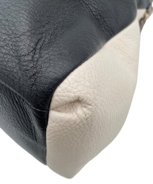 COACH（コーチ）COACH (コーチ) ハンドバッグ ブラック×ホワイトの古着・服飾アイテム