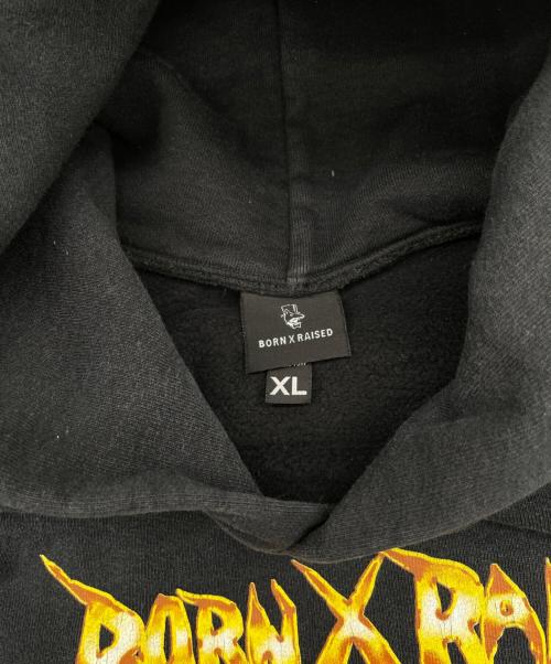 BORN X RAISED（ボーン レイズド）BORN X RAISED (ボーン レイズド) プルオーバーパーカー ブラック サイズ:XLの古着・服飾アイテム
