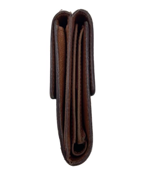 LOUIS VUITTON（ルイ ヴィトン）LOUIS VUITTON (ルイ ヴィトン) ポルトモネ・ビエ カルトクレディ　3つ折り財布 ブラウンの古着・服飾アイテム